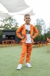 Спортивний костюм для хлопчиків на блискавці Ginger Cat 140 см Помаранчевий - зображення 1