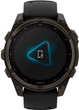 Smartwatch Garmin fenix 8 47mm Solar Sapphire Carbon Grey DLC titanium with Black and Pebble Grey Silicone Band (010-02906-11) - obraz 7