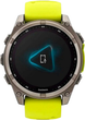 Smartwatch Garmin fenix 8 47mm Solar Sapphire Titanium with Amp Yellow and Graphite Silicone Band (010-02906-21) - obraz 5