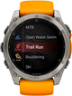 Smartwatch Garmin fenix 8 51mm AMOLED Sapphire Titanium with Spark Orange and Graphite Silicone Band (010-02905-11) - obraz 3