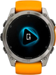 Smartwatch Garmin fenix 8 51mm AMOLED Sapphire Titanium with Spark Orange and Graphite Silicone Band (010-02905-11) - obraz 9