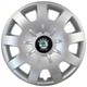 Автомобільні модельні ковпаки R15 Skoda (зелена) 314 4шт, SJS, сріблясті - изображение 1