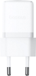 Ładowarka sieciowa Baseus Palm Fast Charger 1C 20W EU with Baseus Mini White Cable USB-C to USB-C 60W (20V/3A) 1 m Moon White (P10111602213-01) - obraz 5