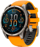 Смарт-годинник Garmin fenix 8 47mm AMOLED Sapphire Titanium with a spark Orange and Graphite Silicone Band (010-02904-11) - зображення 1