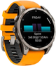 Смарт-годинник Garmin fenix 8 47mm AMOLED Sapphire Titanium with a spark Orange and Graphite Silicone Band (010-02904-11) - зображення 4