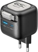 Сетевое зарядное устройство Havit UC253 GaN 65W USB-A+USB-C +Кабель USB-C (HV-UC253-BK) - изображение 3