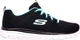 Жіночі кросівки Skechers 12615 BKTQ 36 (6) 23 см Чорно-бірюзові (190872503232) - зображення 1