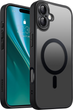Etui plecki Etteri Matt Mag do Apple iPhone 16 Plus 6.7 Black (GSM186874) - obraz 1