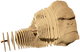 3D пазл-конструктор Cartonic 3D Puzzle Gorilla Горила Картонний (4820191132832) - зображення 5