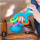 Grzechotka-gryzak Fat Brain Toys Pipsquigz Loops przyssawka sensoryczna 3+ m Niebieska (FA165-2) - obraz 2