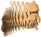 3D пазл-конструктор Cartonic 3D Puzzle Rabbit Кролик Картонний (4820191133242) - зображення 3