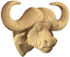 3D пазл-конструктор настінний Cartonic 3D Puzzle Buffalo Картонний (4820191133662) - зображення 1