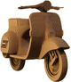 3D пазл-конструктор Cartonic 3D Puzzle Scooter Картонний (4820191133860) - зображення 1