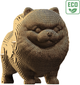 3D пазл-конструктор Cartonic 3D Puzzle Pomeranian spitz Померанський шпіц Картонний (4820191133914) - зображення 4