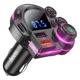 FM-трансмиттер Hoco Bluetooth модулятор 2xUSB/Type-C PD20W+QC3.0 LED DFM01 black (Hoco_DFM01) - изображение 1