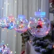Гирлянда штора LED "Шары Дед Мороз", 3м x 0.8м, 200 диодов, разноцветное освещение - изображение 6