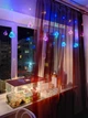 Гирлянда штора LED "Шары Дед Мороз", 3м x 0.8м, 200 диодов, разноцветное освещение - изображение 2