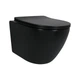 Унитаз подвесной Qtap Robin New Ultra Quiet керамический с сиденьем Soft-Close MATT BLACK (SD00052574) - изображение 1