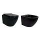 Комплект Qtap Robin Matt Black 2 в 1: унитаз подвесной Ultra Quiet QT13332381АSMB + биде подвесное QT1355046FMB - изображение 1