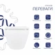 Унітаз підвісний Qtap Jay безобідковий з сідінням Soft-close QT07335176W - изображение 3