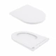 Унитаз подвесной Qtap Robin New керамический безободковый с сиденьем Soft-close белый (SD00050601) - изображение 8