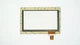 Тачскрін (сенсорне скло) для HOTATOUCH C116184B1-DRFPC068T V1.0 7 ОТВЕРСТИЕ ПОД ВЕБ-КАМЕРУ В УГЛУ розмір 184x122 мм чорний - зображення 2