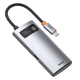 USB Hub Baseus Metal Gleam 4-in-1 Multifunctional Type-C to USB3.0 + USB2.0 + HDMI + Type-C PD - зображення 5