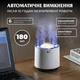 Зволожувач повітря з підсвічуванням аромадифузор Happy Life Pickup Dynamic Humidifier зволожувач домашній кімнатний з нічником 800 мл Білий - зображення 6