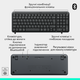 Комплект клавіатура + миша Logitech MK250 бездротовий сірий (920-013823) - зображення 5