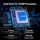 Мини ПК Intel NUC 12 Pro Kit NUC12WSH / Intel Core i5-1240P / RAM 16GB / SSD 512GB / 2 х HDMI / LAN / Wi-Fi 6 / Bleutooth 5.3 / Windows 11 / Black - изображение 3