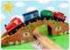 Дитяча залізниця з дерева EdWone, 110 деталей (Brio, Ikea, Playtive) E17P04 (електричний локомотив) - изображение 4