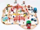 Игрушечная железная дорога из дерева Iekool-playtive 110 деталей 102x115 - изображение 1