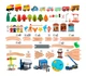 Дитяча іграшкова залізниця з дерева Iekool, 110 деталей, 100x95 (Brio, Ikea, Playtive) - зображення 3