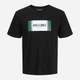 Футболка хлопковая длинная мужская Jack & Jones 12278508 S Black (5715726973280) - изображение 7