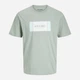 Футболка хлопковая длинная мужская Jack & Jones 12278508 S Iceberg Green (5715726973402) - изображение 7
