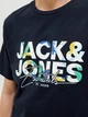 Футболка хлопковая длинная мужская Jack & Jones 12278523 XL Sky captain (5715729499725) - изображение 5