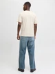 Футболка хлопковая длинная мужская Jack & Jones 12279535 M Antique White (5715724947795) - изображение 2