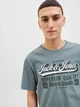 Футболка хлопковая длинная мужская Jack & Jones 12279535 L Stormy Weather (5715717520820) - изображение 4