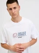 Футболка хлопковая длинная мужская Jack & Jones 12282779 S Bright White (5715730089656) - изображение 4