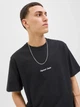 Футболка хлопковая длинная мужская Jack & Jones 12282892 L Black (5715722802218) - изображение 4