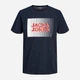 Футболка хлопковая длинная мужская Jack & Jones 12233999 2XL Navy Blazer (5715424107178_5715602797214) - изображение 7