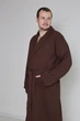 Мужской вафельный халат IDEAL TEXTILE кимоно Коричневый 100% хлопок Узбекистан плотность 320 г/м2 3XL - изображение 2