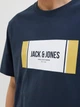 Футболка хлопковая длинная мужская Jack & Jones 12278508 2XL Sky Captain (5715726973440) - изображение 5