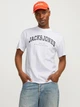 Футболка хлопковая длинная мужская Jack & Jones 12257579 L White (5715519837218) - изображение 1