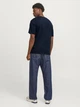 Футболка хлопковая длинная мужская Jack & Jones 12268415 L Sky Captain (5715611293103) - изображение 2