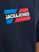 Футболка хлопковая длинная мужская Jack & Jones 12268415 L Sky Captain (5715611293103) - изображение 6