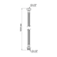 Шланг для води Thermo Alliance Standart 100 см NYLON 1/2"x1/2" ВН TAS388W100 - зображення 2