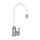 Смеситель для кухни Lidz Vida 015F3 с гибким изливом (k35) LDVID015F3WHI43357 White / Nickel - изображение 1