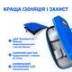 Портативная сумка-холодильник для инсулина с термометром Термо-кейс + 2 аккумулятора холода 80 мл Синий - изображение 3