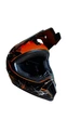 Мотошолом ендуро кросовий Helmet Orange + окуляри Standard - зображення 9